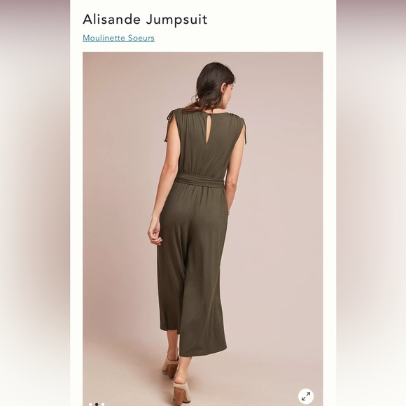 Gorgeous cranberry Moulinette Soeurs Alisande Jumpsuit from Anthropologie - Picture 5 of 6